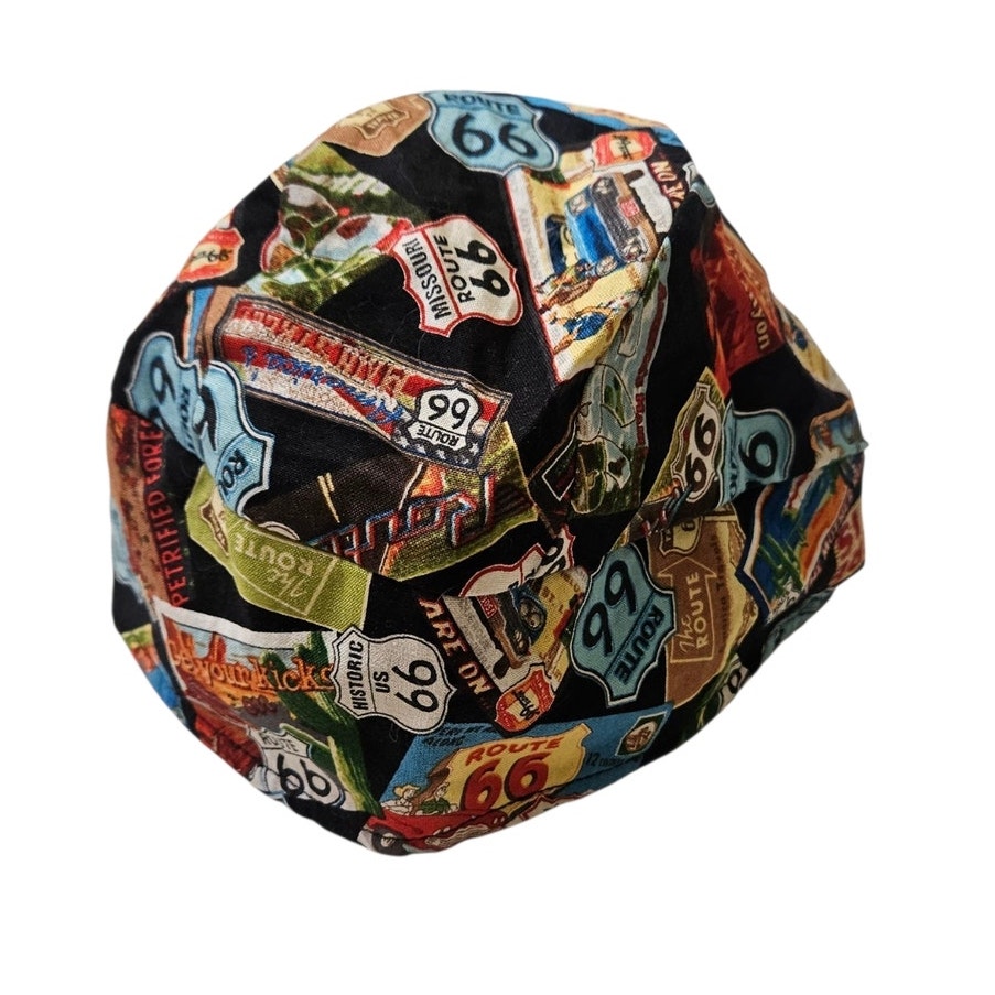 Brand New Route 66 Delux Skull Mens Cap